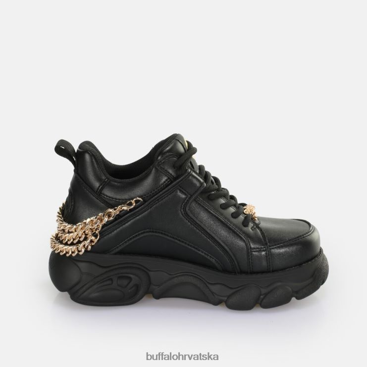 crno zlato Buffalo cld corin chain 20 tenisice niske veganske |tenisice TDD6T591